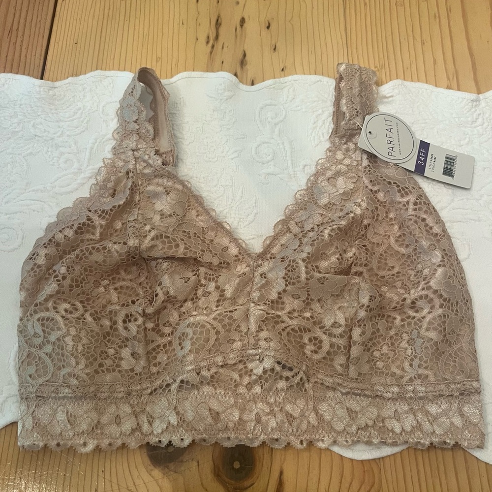 Lace Bralette NWT  Parfait nude style P5482 34FF